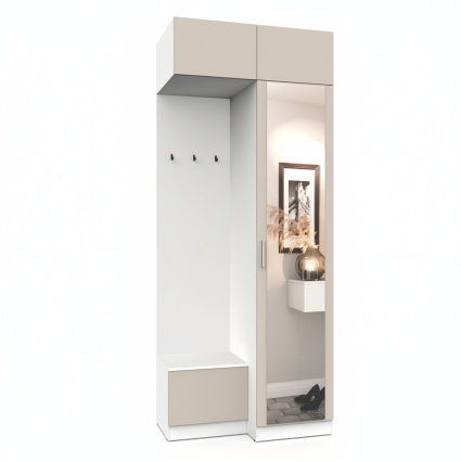 Набор мебели для прихожей "Марсель-251" МР 01-251 В2490 Ш1000 Г580 (ЛДСП Кашемир)